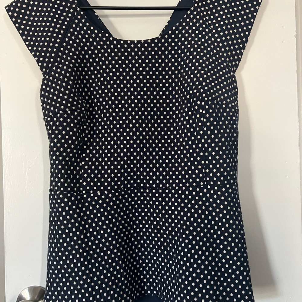 Banana Republic Polka Dot Cap Sleeve Top